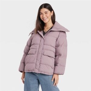 NWT Universal Thread - Women's Mid Length Puffer Jacket - Light Purple size M